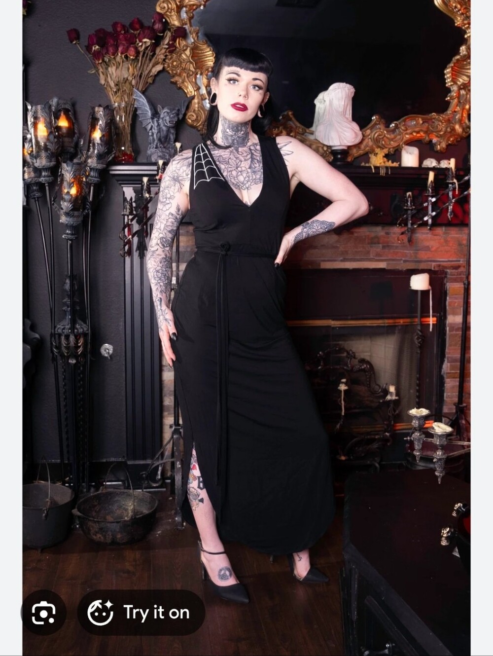 Elle Rebel Spiderweb Dress